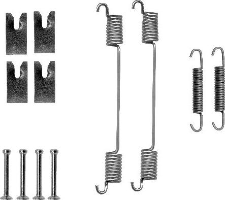 HELLA PAGID 8DZ 355 200-751 - Accessory Kit, brake shoes autospares.lv