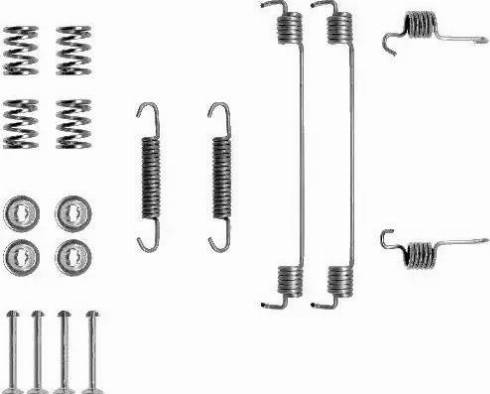 HELLA PAGID 8DZ355201081 - Accessory Kit, brake shoes autospares.lv