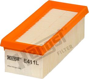 Hengst Filter E411L - Air Filter, engine autospares.lv