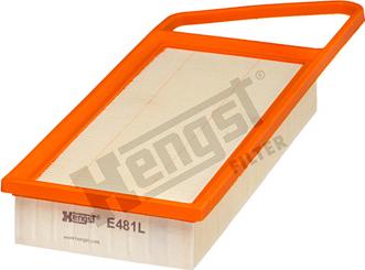 Hengst Filter E481L - Air Filter, engine autospares.lv