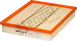 Hengst Filter E475L - Air Filter, engine autospares.lv