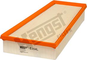 Hengst Filter E554L - Air Filter, engine autospares.lv