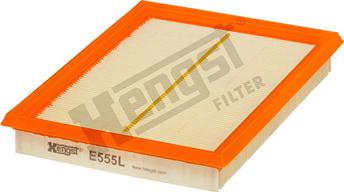 Hengst Filter E555L - Air Filter, engine autospares.lv