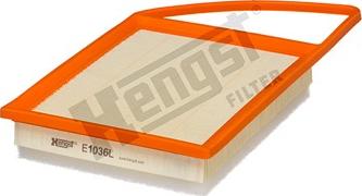 Hengst Filter E1036L - Air Filter, engine autospares.lv