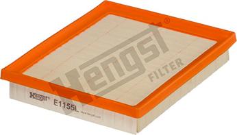 Hengst Filter E1155L - Air Filter, engine autospares.lv