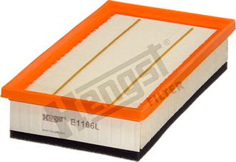 Hengst Filter E1166L - Air Filter, engine autospares.lv