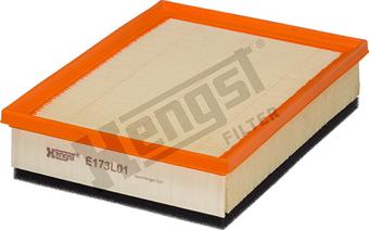 Hengst Filter E173L01 - Air Filter, engine autospares.lv