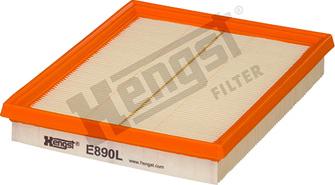 Hengst Filter E890L - Air Filter, engine autospares.lv