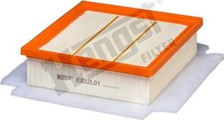 Hengst Filter E832L01 - Air Filter, engine autospares.lv