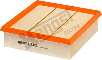 Hengst Filter E832L - Air Filter, engine autospares.lv
