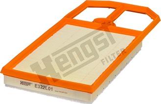 Hengst Filter E322L01 - Air Filter, engine autospares.lv