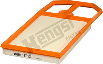 Hengst Filter E322L - Air Filter, engine autospares.lv