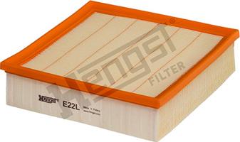 Hengst Filter E22L - Air Filter, engine autospares.lv