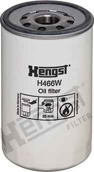 Hengst Filter H466W - Oil Filter autospares.lv