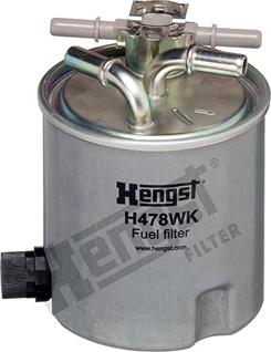 Hengst Filter H478WK - Fuel filter autospares.lv