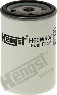 Hengst Filter H60WK07 - Fuel filter autospares.lv