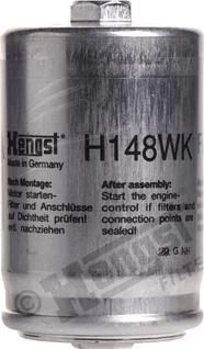 Hengst Filter H148WK - Fuel filter autospares.lv