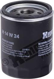 Hengst Filter H14W24 - Oil Filter autospares.lv