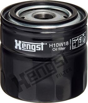 Hengst Filter H10W18 - Oil Filter autospares.lv