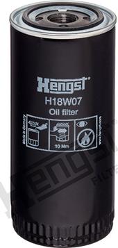 Hengst Filter H18W07 - Oil Filter autospares.lv