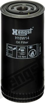 Hengst Filter H18W14 - Filter, operating hydraulics autospares.lv