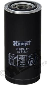 Hengst Filter H18W13 - Oil Filter autospares.lv