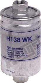 Hengst Filter H138WK - Fuel filter autospares.lv