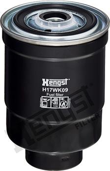 Hengst Filter H17WK09 - Fuel filter autospares.lv