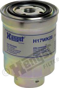 Hengst Filter H17WK08 - Fuel filter autospares.lv