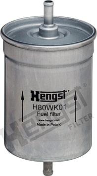 Hengst Filter H80WK01 - Fuel filter autospares.lv