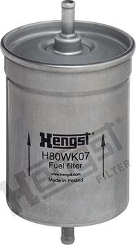 Hengst Filter H80WK07 - Fuel filter autospares.lv