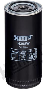 Hengst Filter H398W - Oil Filter autospares.lv