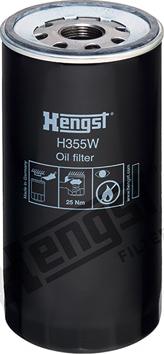 Hengst Filter H355W - Oil Filter autospares.lv