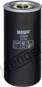 Hengst Filter H356W - Oil Filter autospares.lv