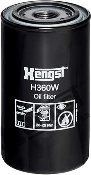 Hengst Filter H360W - Oil Filter autospares.lv