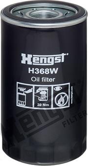 Hengst Filter H368W - Oil Filter autospares.lv