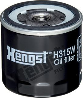 Hengst Filter H315W - Oil Filter autospares.lv