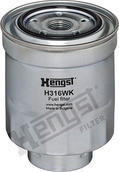 Hengst Filter H316WK - Fuel filter autospares.lv