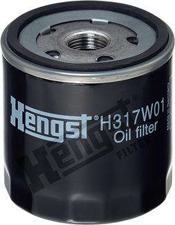 Hengst Filter H317W01 - Oil Filter autospares.lv