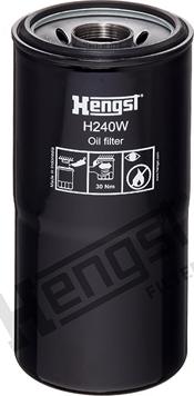 Hengst Filter H240W - Oil Filter autospares.lv