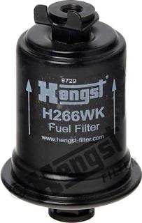 Hengst Filter H266WK - Fuel filter autospares.lv