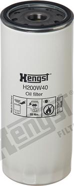 Hengst Filter H200W40 - Oil Filter autospares.lv