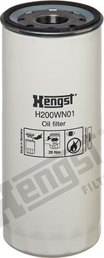 Hengst Filter H200WN01 - Oil Filter autospares.lv