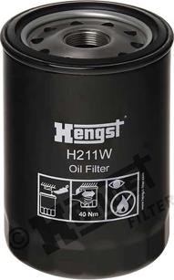 Hengst Filter H211W - Oil Filter autospares.lv