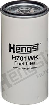Hengst Filter H701WK - Fuel filter autospares.lv