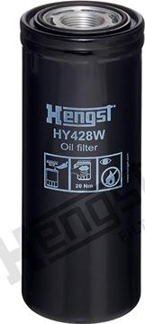 Hengst Filter HY428W - Hydraulic Filter, automatic transmission autospares.lv