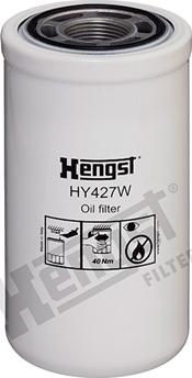 Hengst Filter HY427W - Filter, operating hydraulics autospares.lv