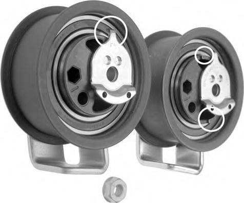 Hepu 14-0259 - Tensioner Pulley, timing belt autospares.lv