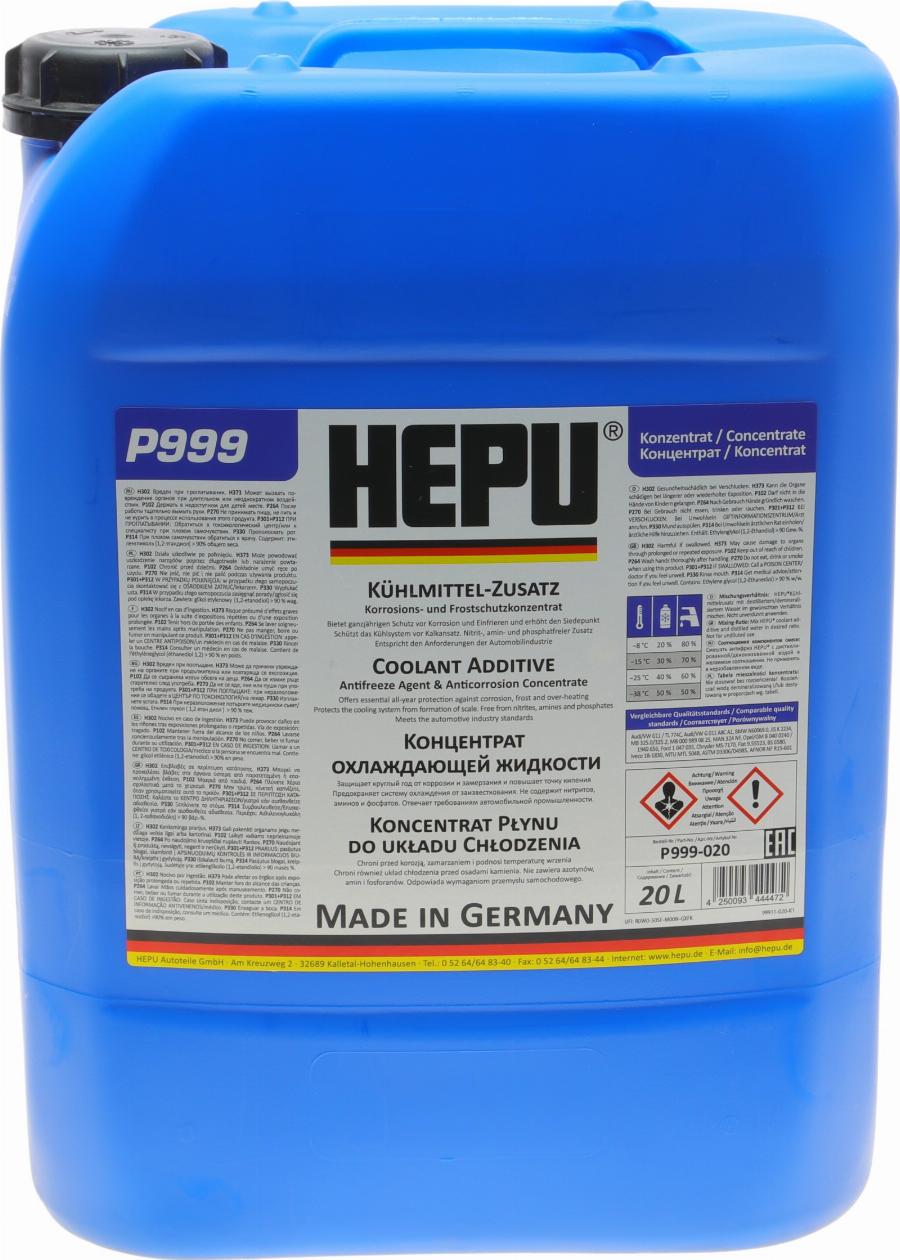 Hepu P999-020 - Antifreeze autospares.lv