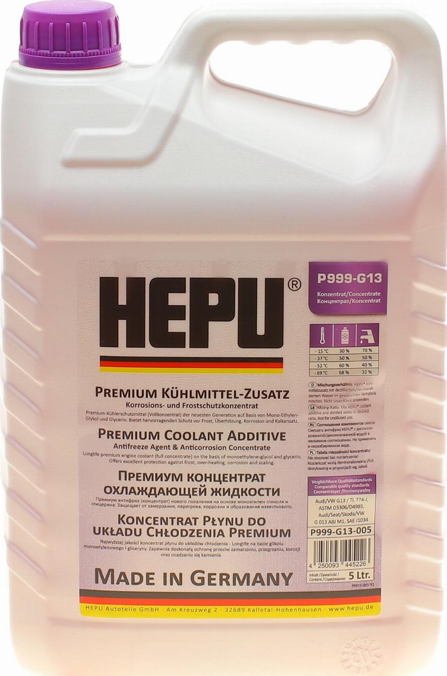 Hepu P999-G13-005 - Antifreeze autospares.lv